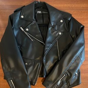 Zara leather jacket